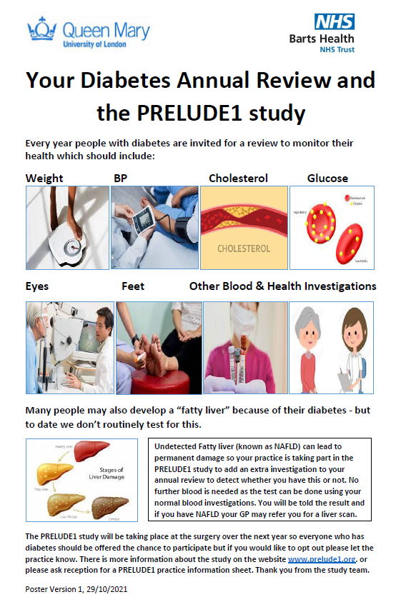 Your Diabetes Annual Review and the PRELUDE1 study